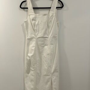 J Crew White Denim Dress, Women's size 2